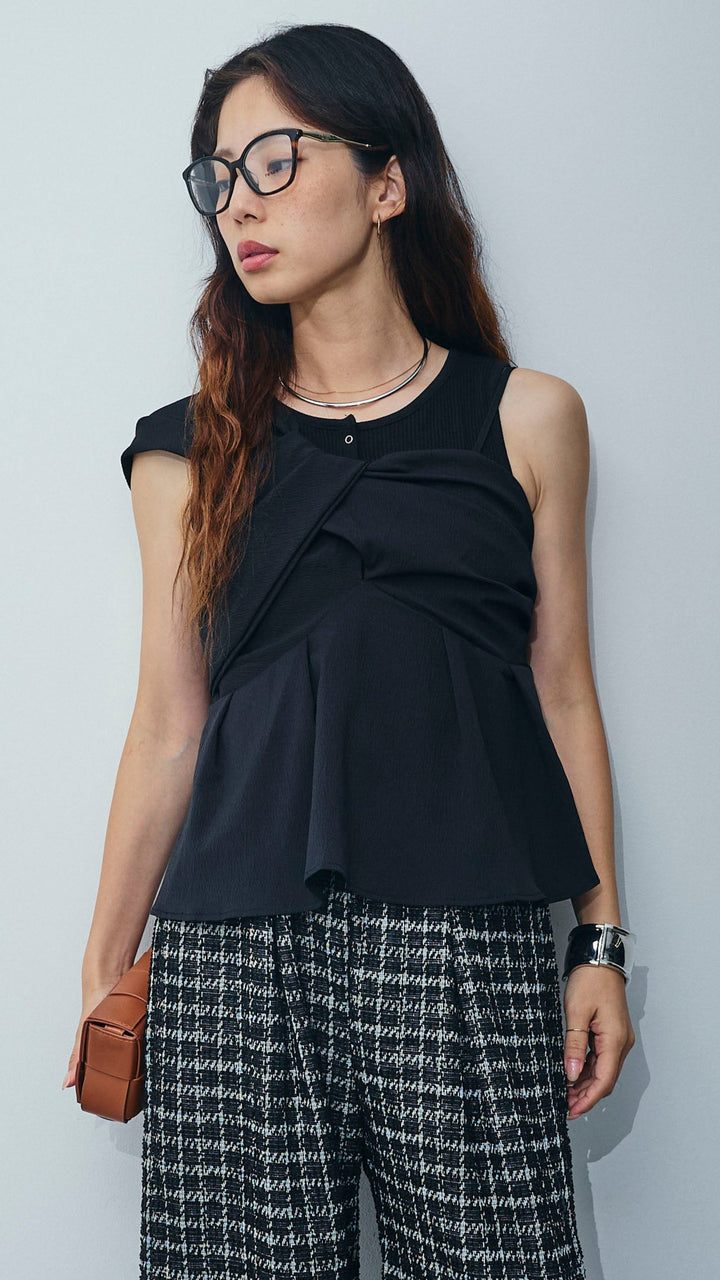 [予約]アシンメトリーキャミソール