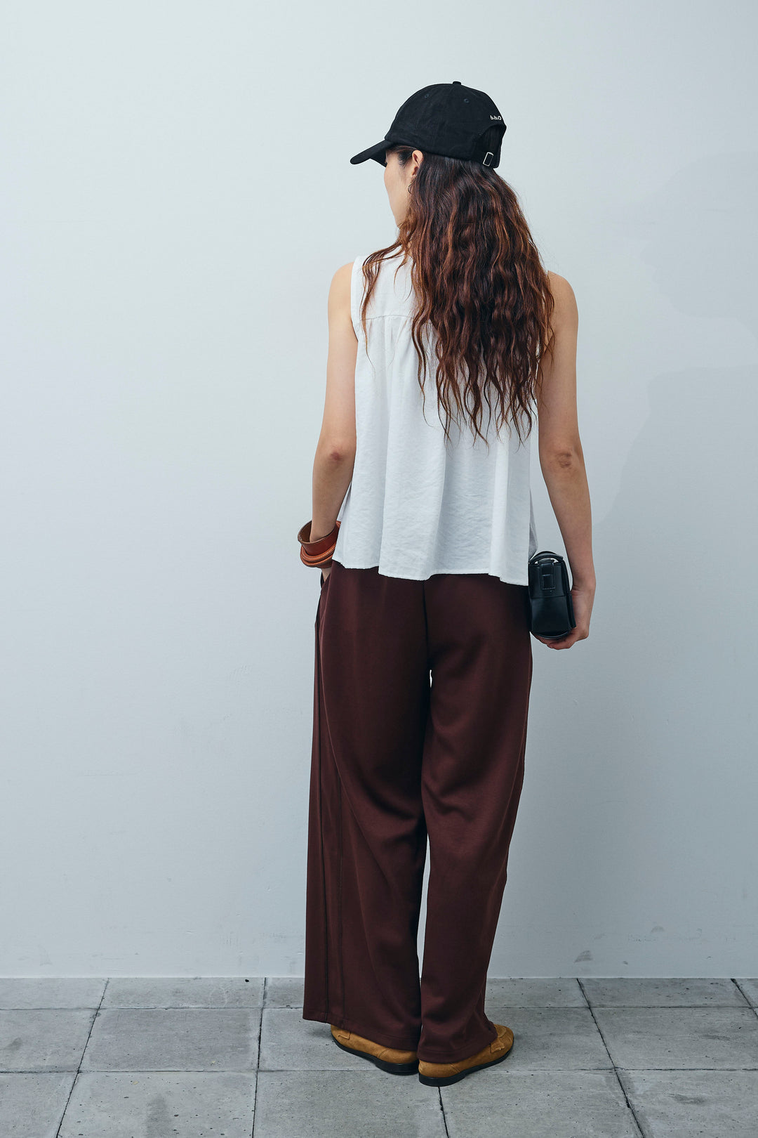 [予約/SET]シャーリングブラウス+ダブルウエストサイドラインスウェット(2set)