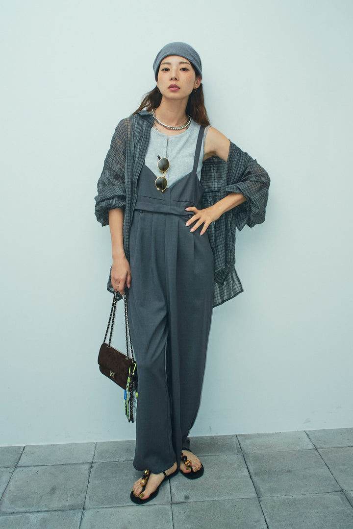 [予約]TRツイル2wayビスチェサロペ