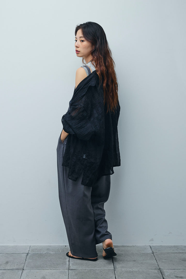 [予約/SET]シアーブラウス+TRツイル2wayビスチェサロペ(2set)