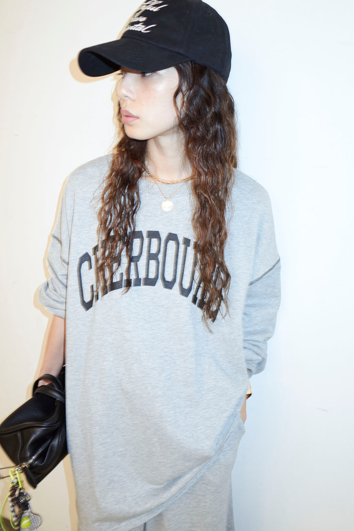 配色ラグランルーズスウェット