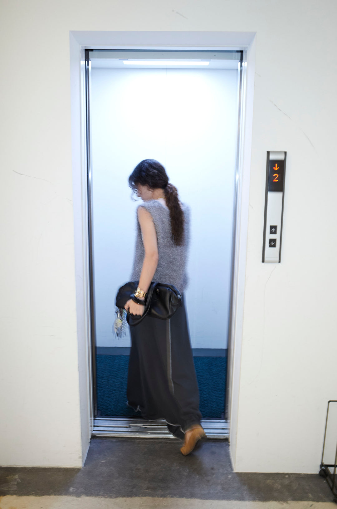 [予約/SET]ダンスフェザーベスト+スリットスウェットロングSK(2set)