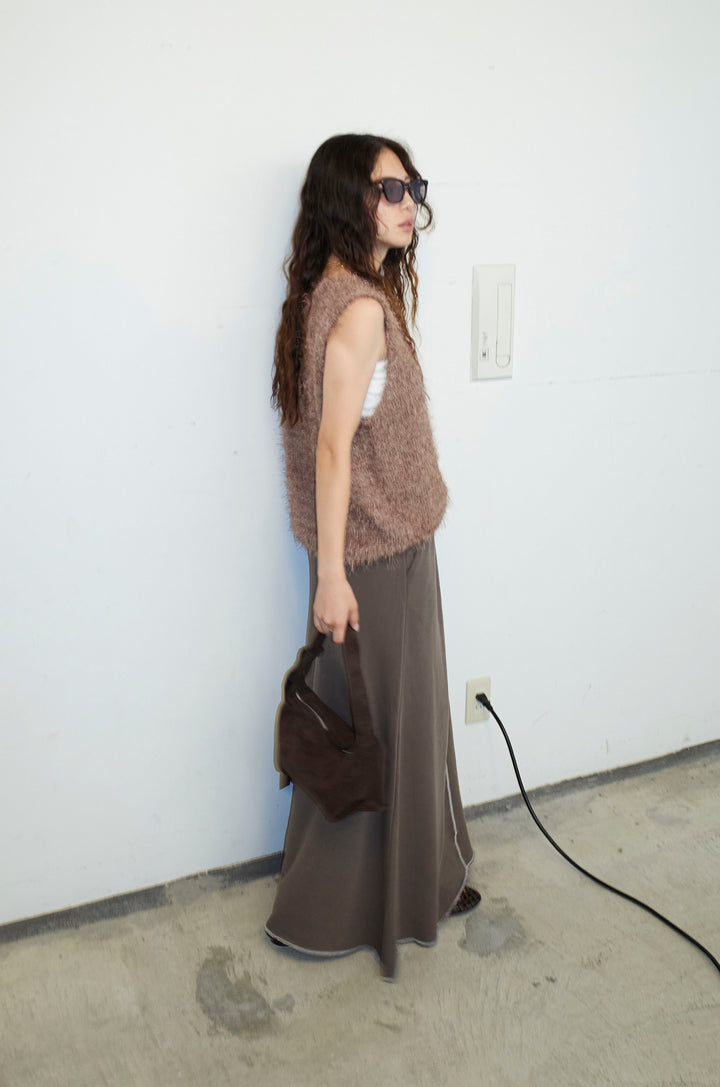 [予約/SET]ダンスフェザーベスト+スリットスウェットロングSK(2set)