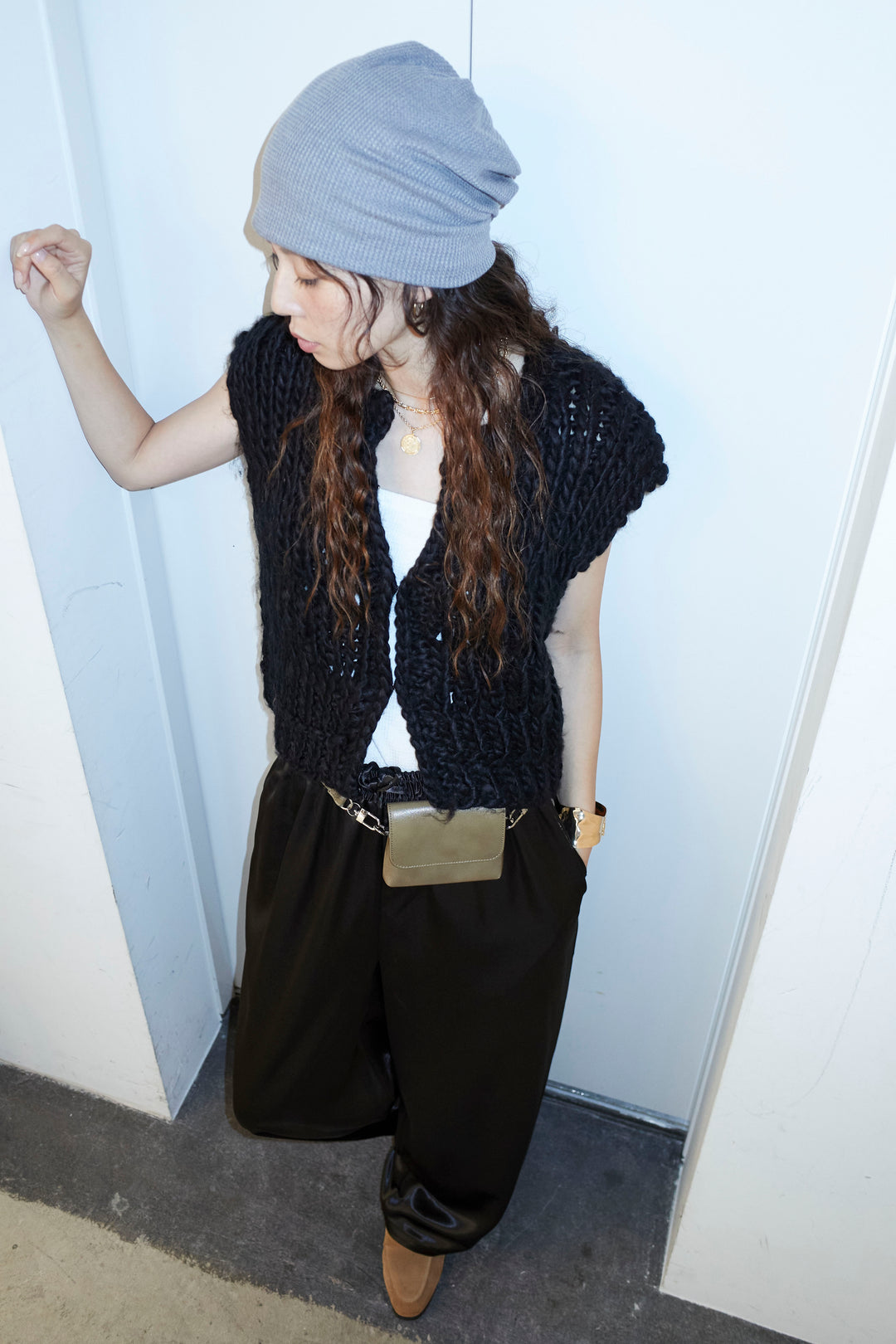 ハンドニットロービングベスト