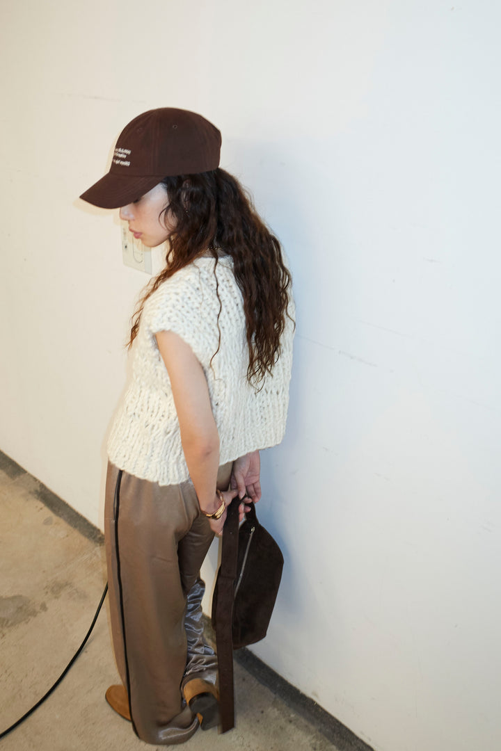 [予約/SET]ハンドニットロービングベスト+サテンサイドラインパンツ(2set)