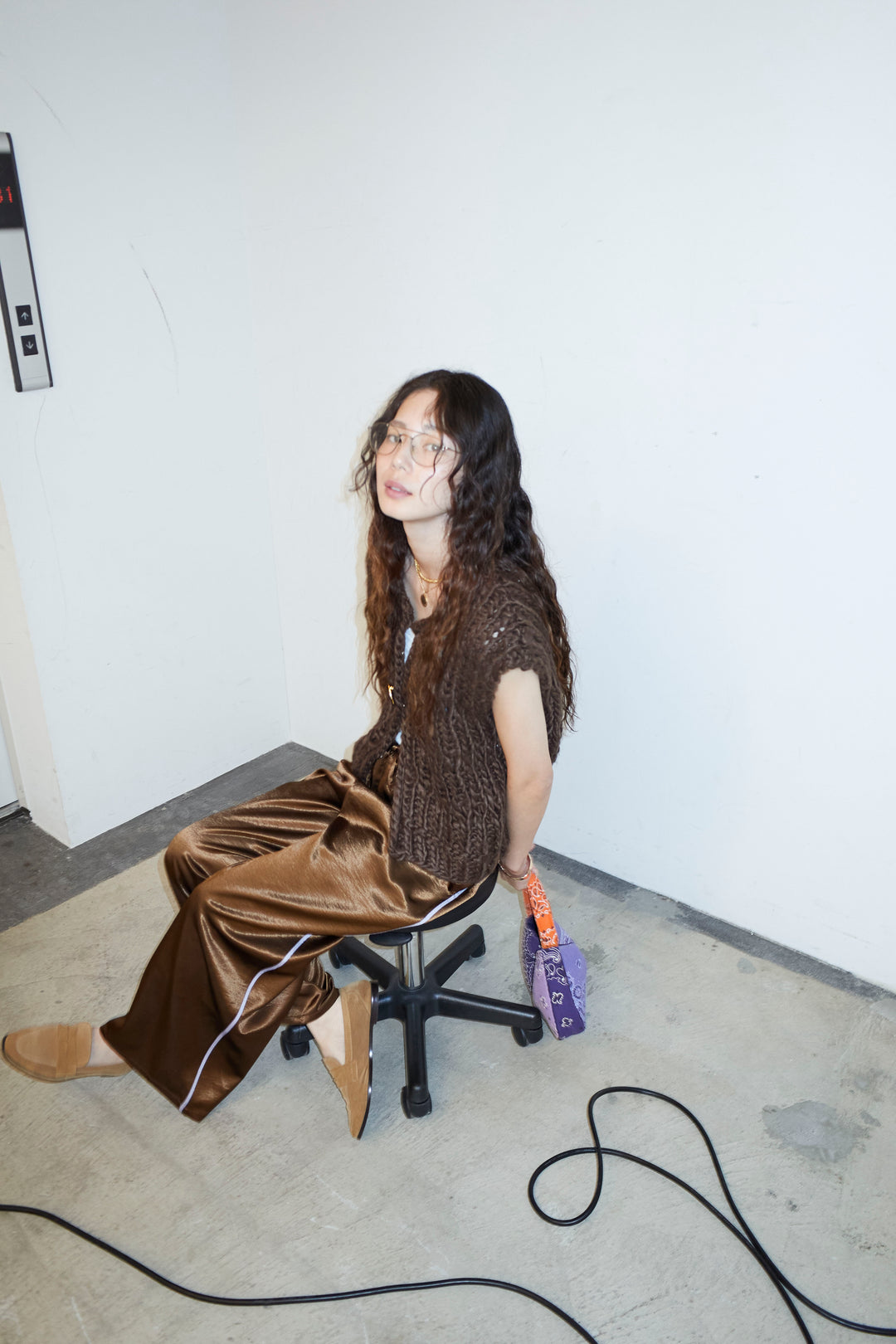 [予約/SET]ハンドニットロービングベスト+サテンサイドラインパンツ(2set)