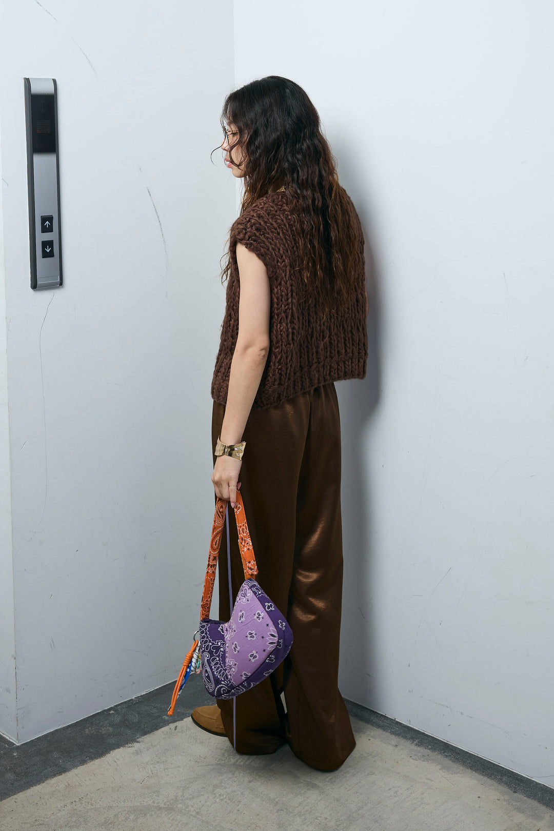 [予約/SET]ハンドニットロービングベスト+サテンサイドラインパンツ(2set)