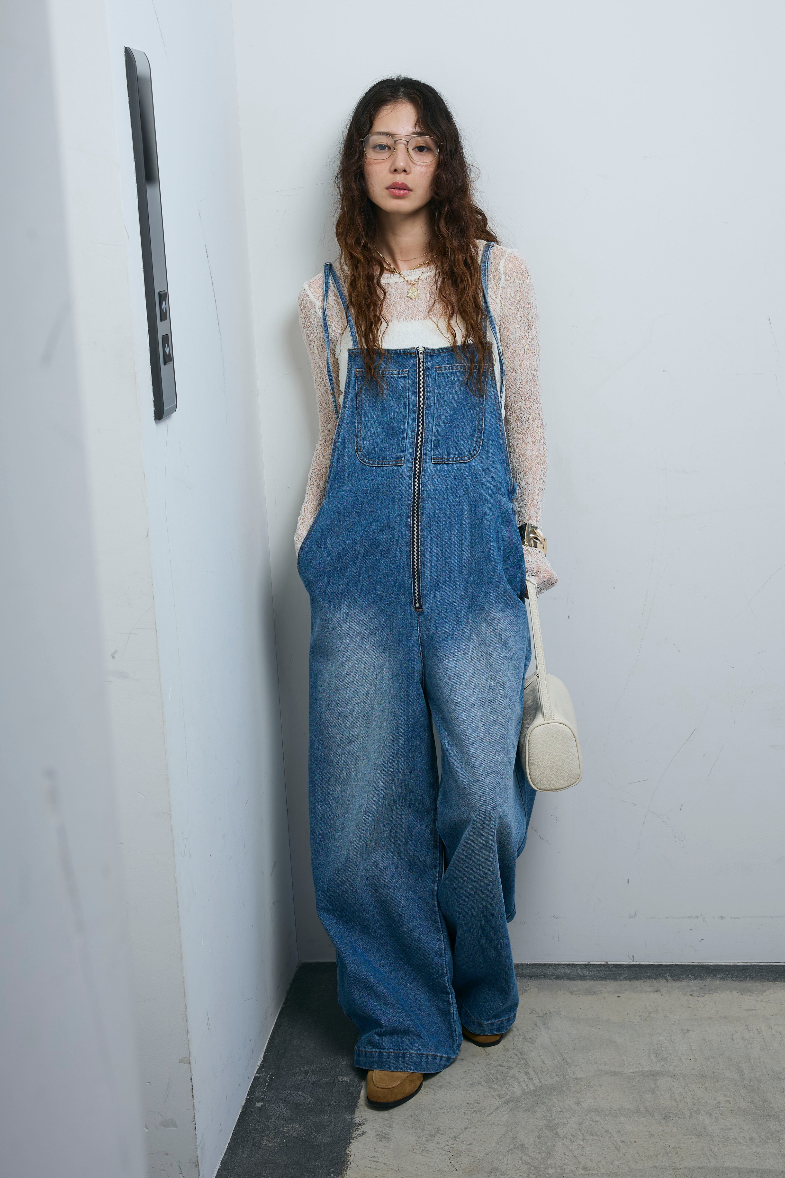 予約/SET]シアーレーストップス+フロントジップストラップデザイン