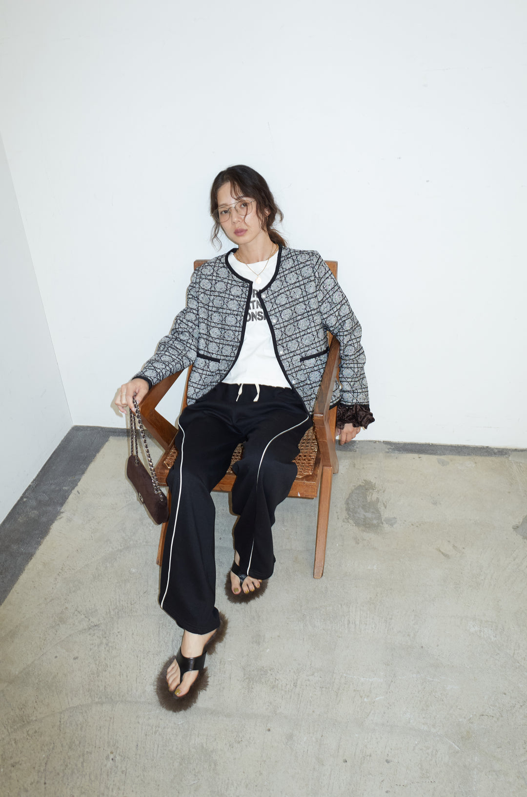 [予約/SET]パイピングジャガードJK+ピグメントロゴショート丈T(2set)