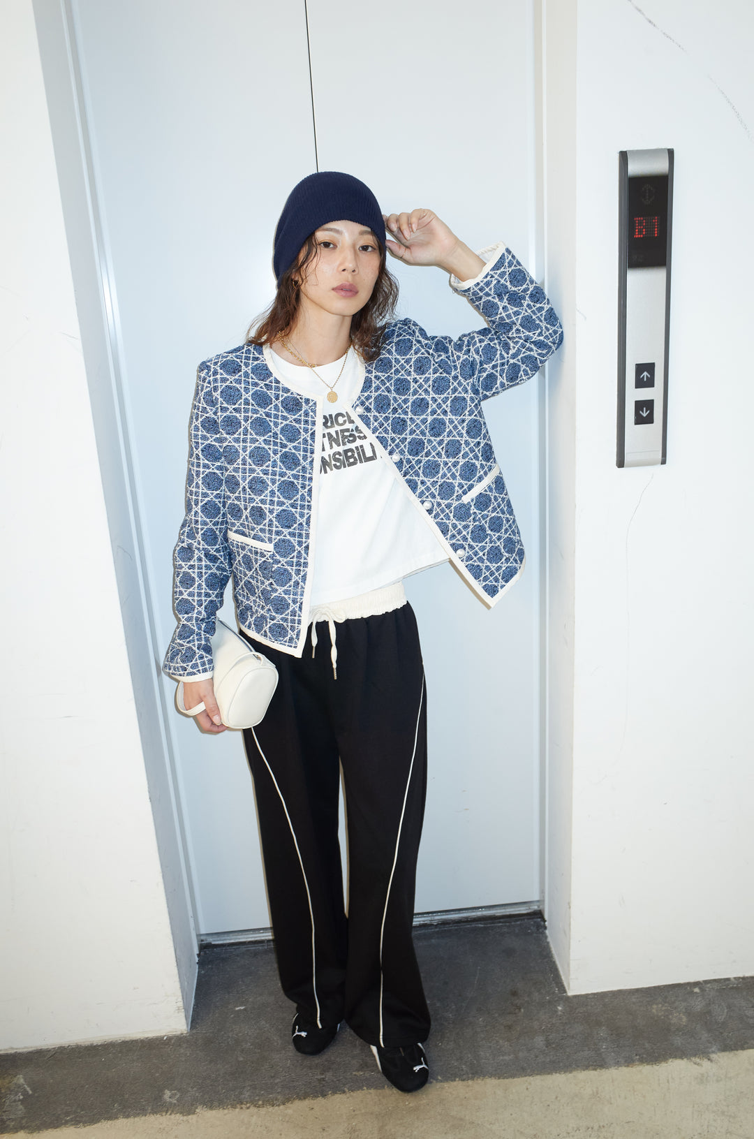 [予約/SET]パイピングジャガードJK+ピグメントロゴショート丈T(2set)