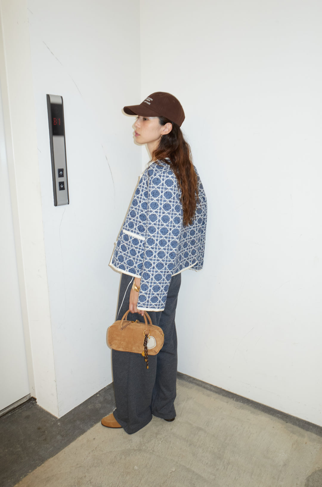 [予約/SET]パイピングジャガードJK+裏毛カーブラインワイドパンツ(2set)