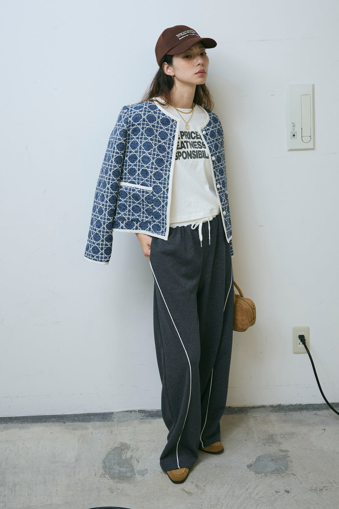 [予約/SET]パイピングジャガードJK+ピグメントロゴショート丈T(2set)