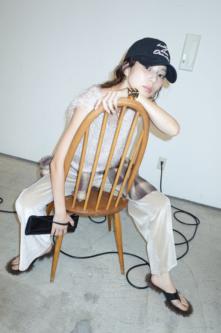 [予約/SET]ダンスフェザーベスト+ベロアサイドラインパンツ(2set)