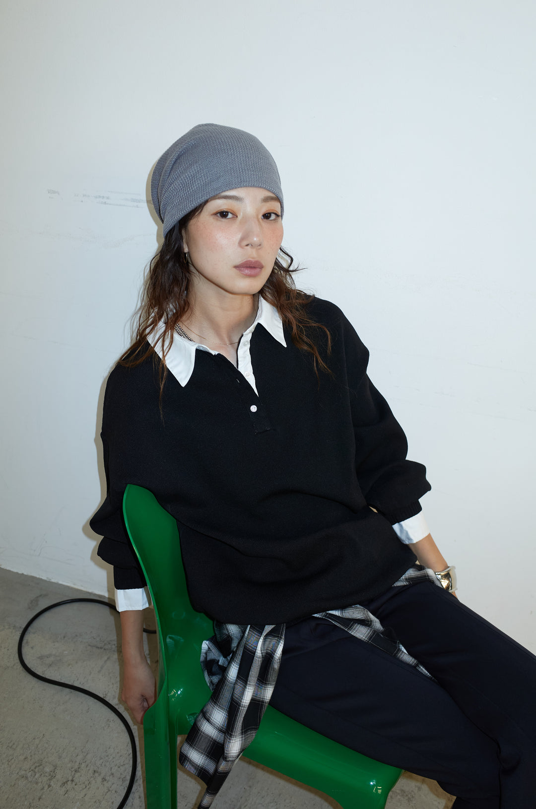 [予約/SET]プレッピーコントラストニット+プレッピーコントラストニット(2set)