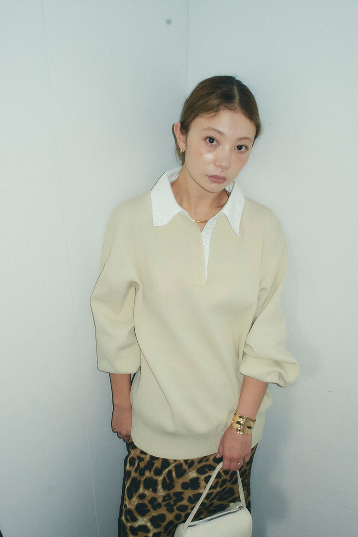 [予約/SET]プレッピーコントラストニット+プレッピーコントラストニット(2set)