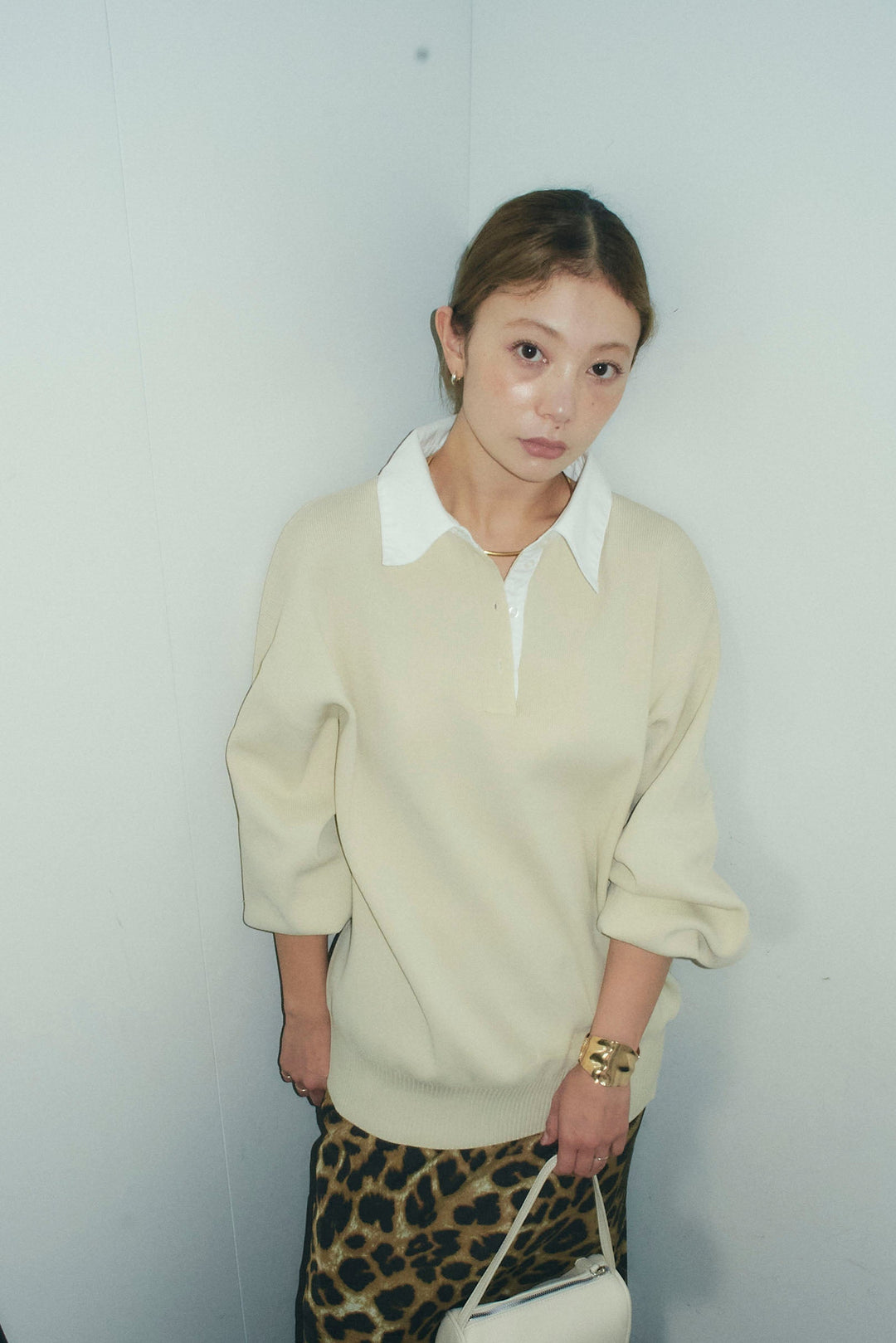 [予約/SET]ラガーニットプルオーバー+プレッピーコントラストニット(2set)