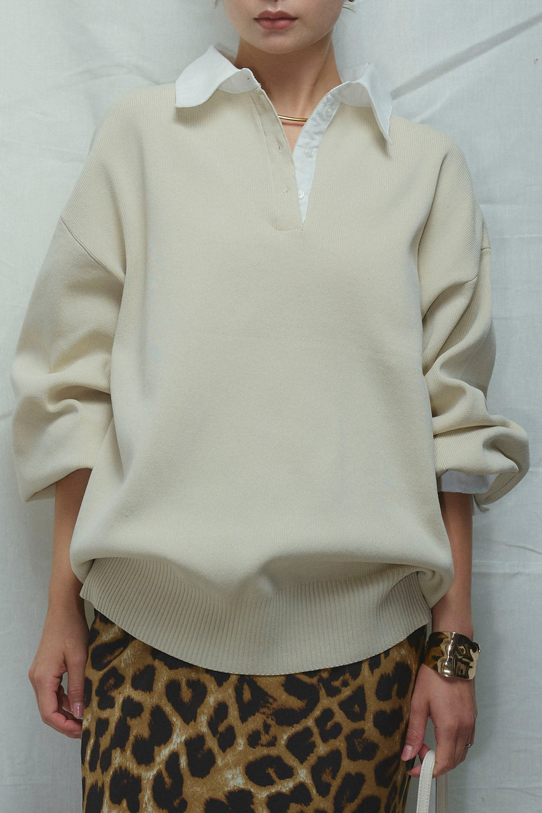 [予約/SET]プレッピーコントラストニット+プレッピーコントラストニット(2set)