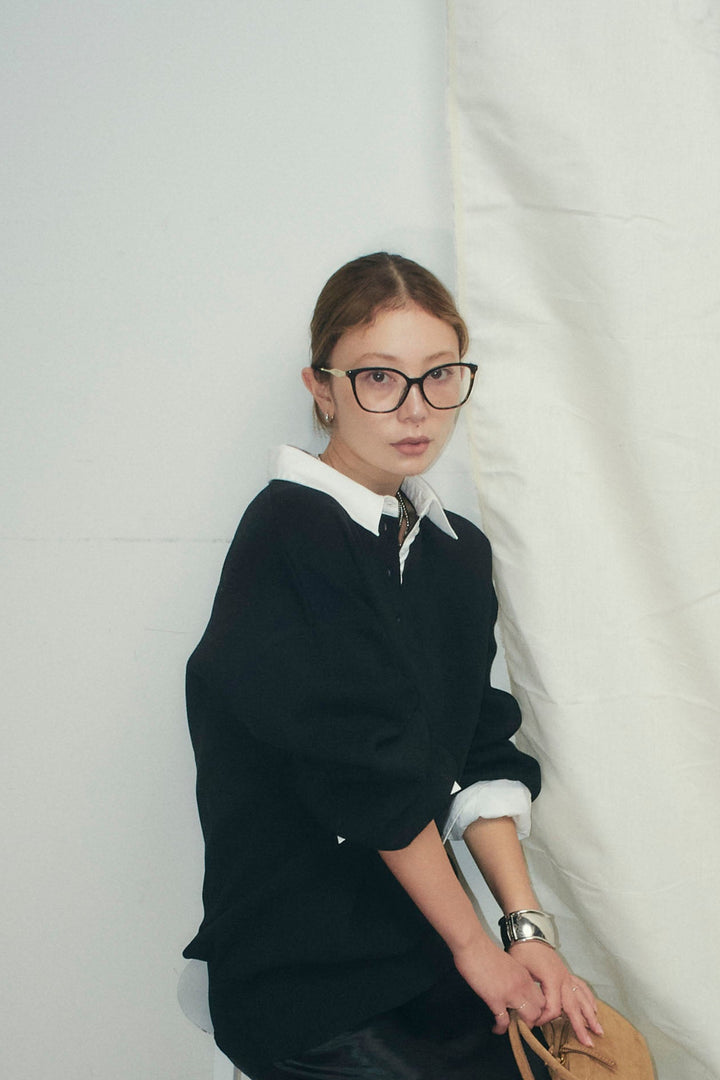 [予約]プレッピーコントラストニット