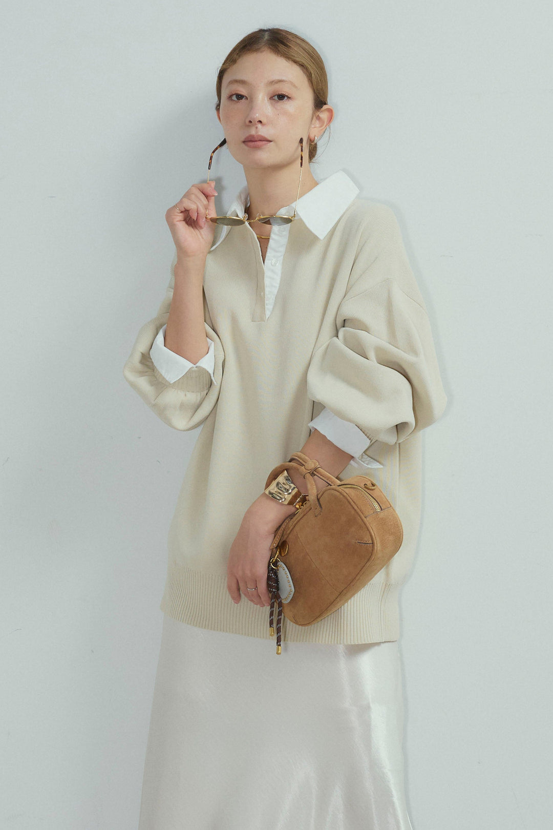 [予約]プレッピーコントラストニット