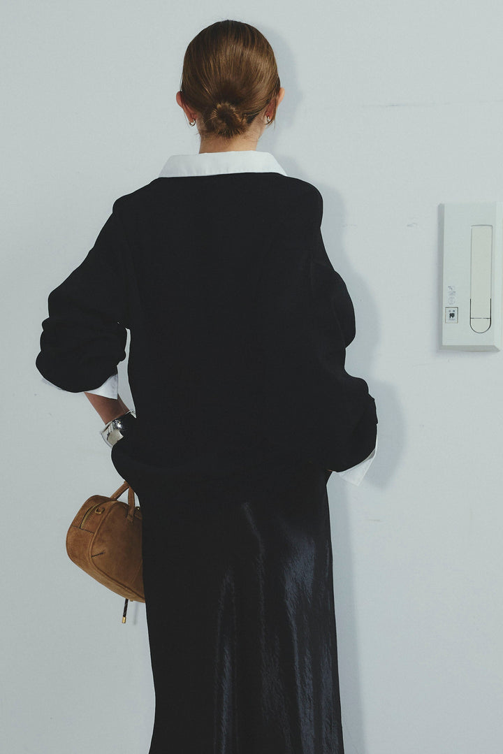 [予約/SET]ラガーニットプルオーバー+プレッピーコントラストニット(2set)