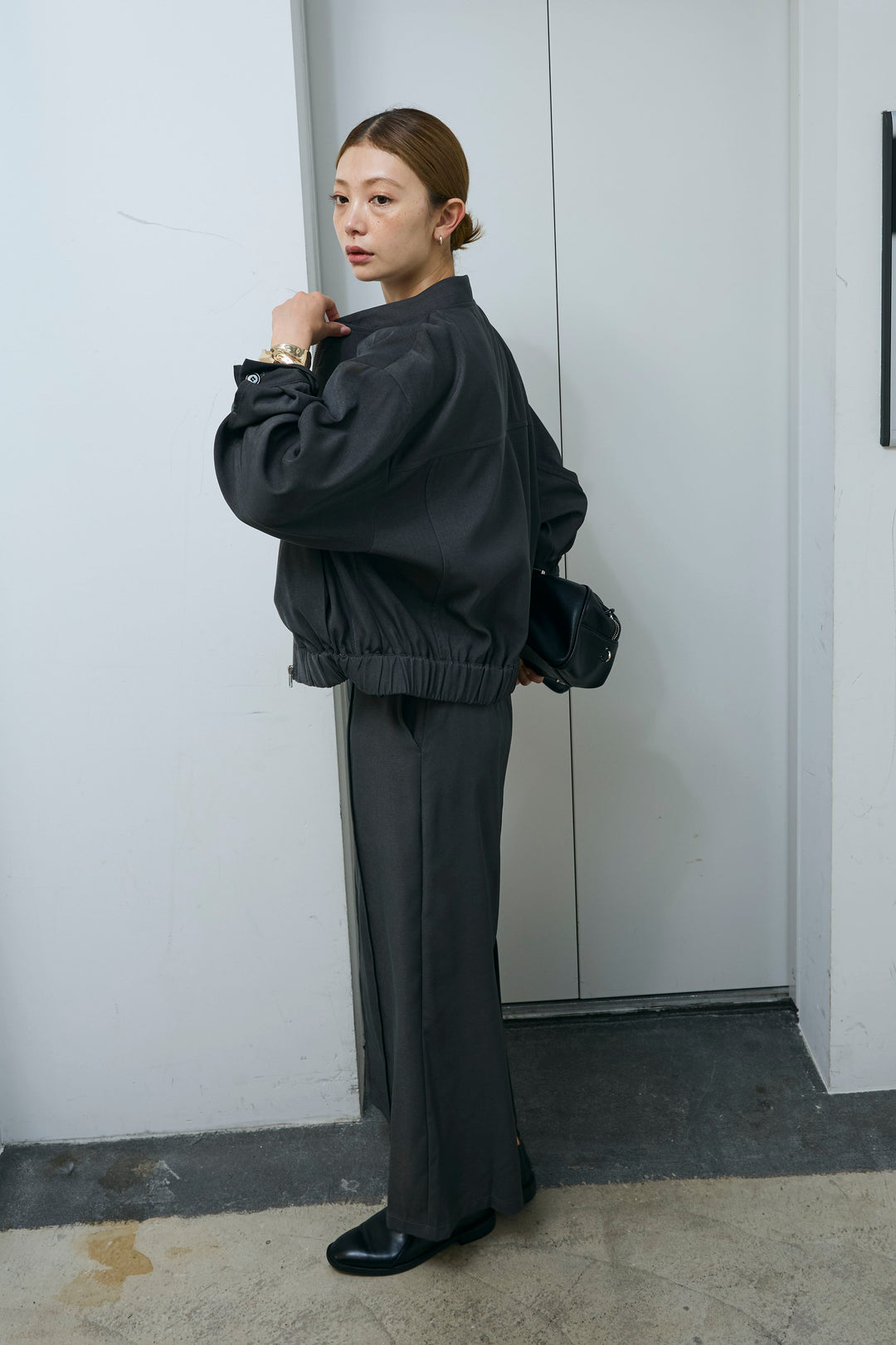 [予約/SET]ビッグポケットブルゾンJK+ピンタックストレートスカート(2set)