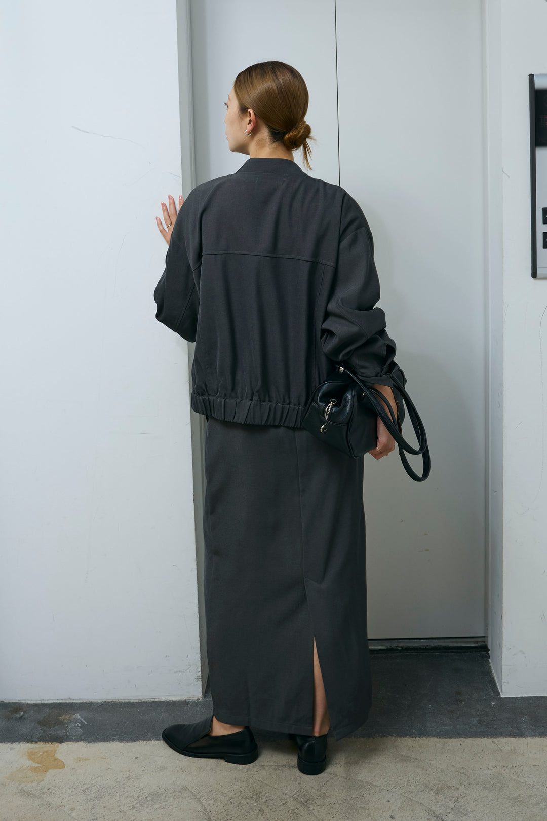 [予約/SET]ビッグポケットブルゾンJK+ピンタックストレートスカート(2set)