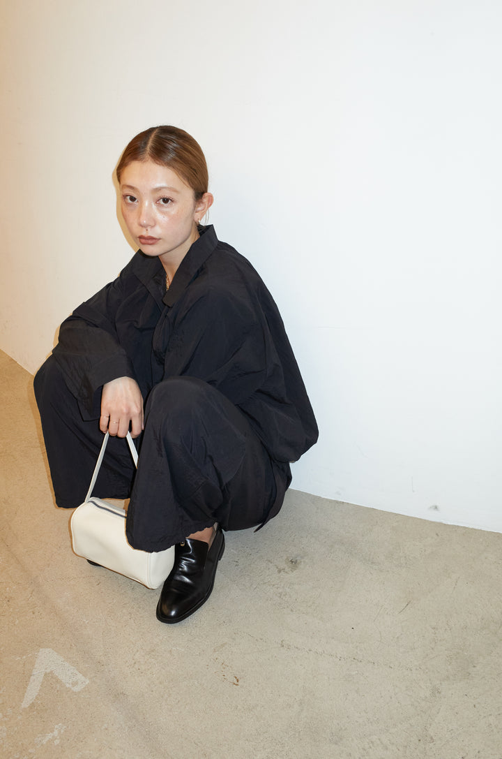 [予約/SET]スキッパーバルーンシャツ+ナイロン裾ドロストPT(2set)