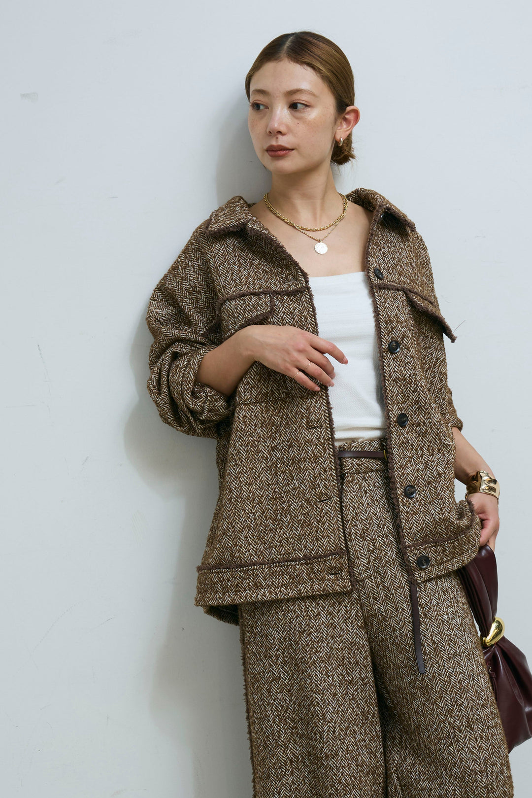 [予約]ツイードフリンジオーバージャケット