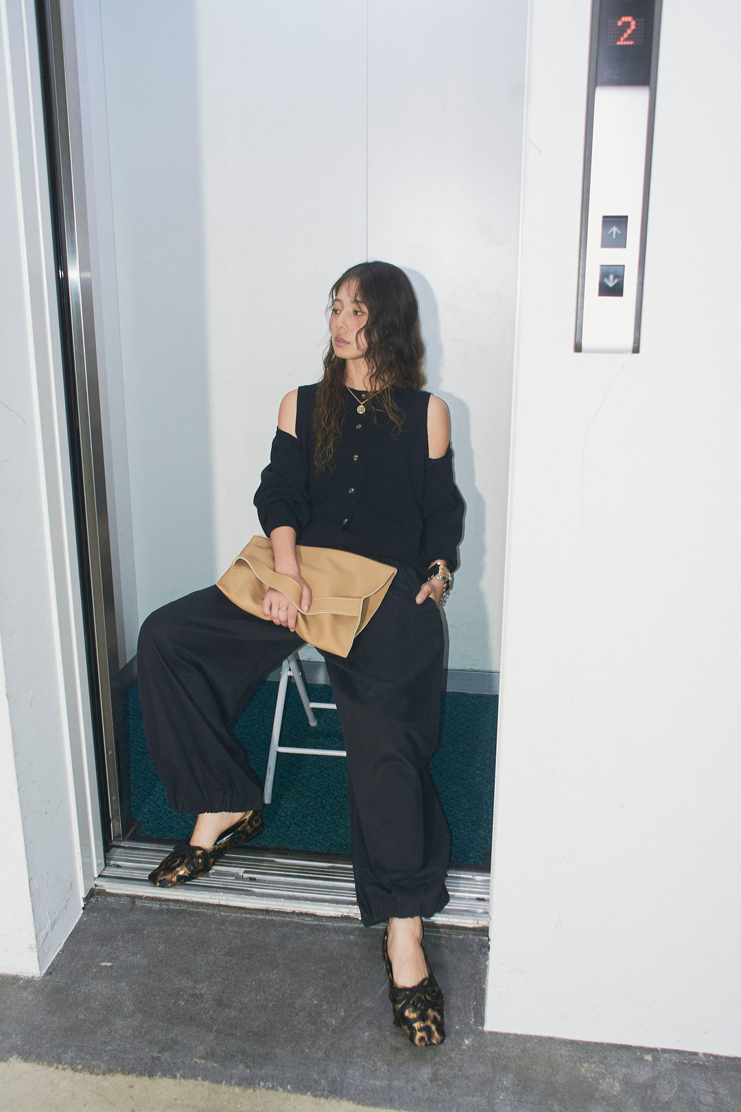 [予約/SET]2wayニットカーデ+バルーンパンツ(2set)