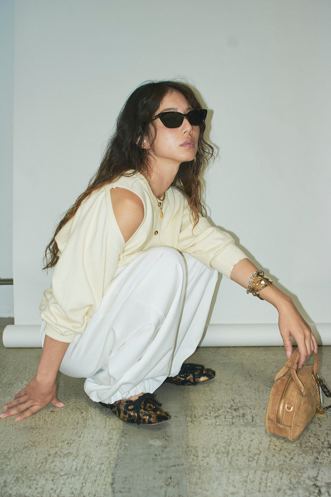 [予約/SET]2wayニットカーデ+バルーンパンツ(2set)