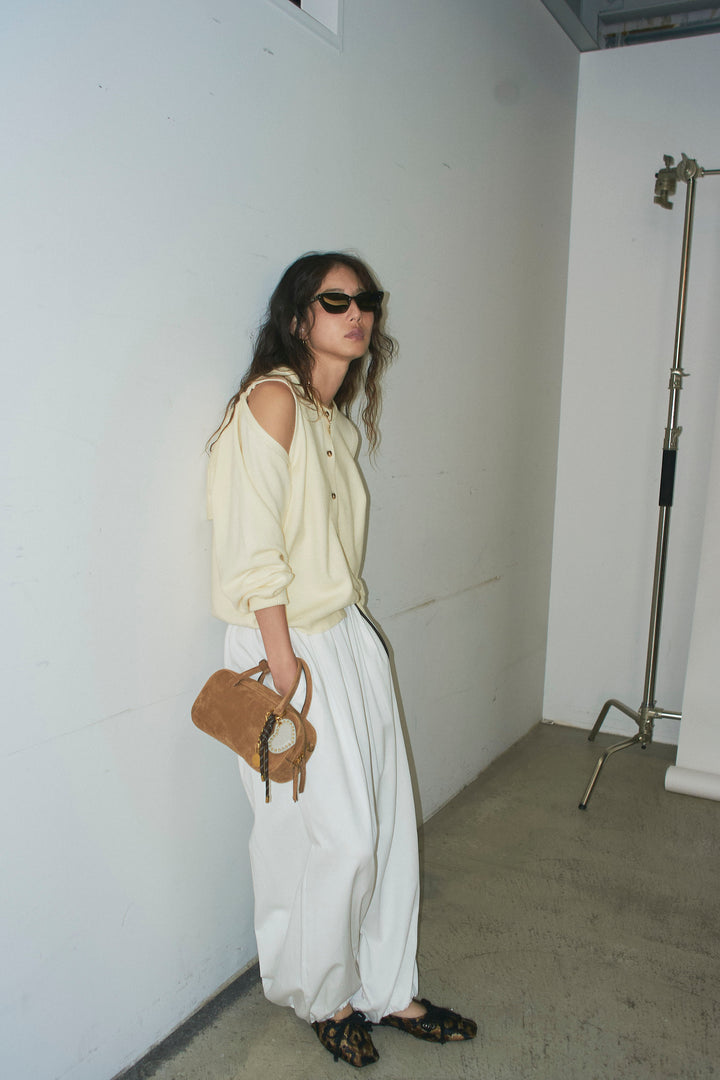 [予約/SET]2wayニットカーデ+バルーンパンツ(2set)