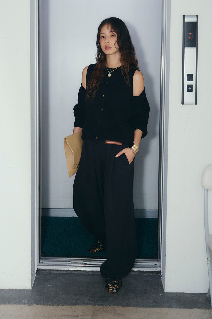 [予約/SET]2wayニットカーデ+バルーンパンツ(2set)