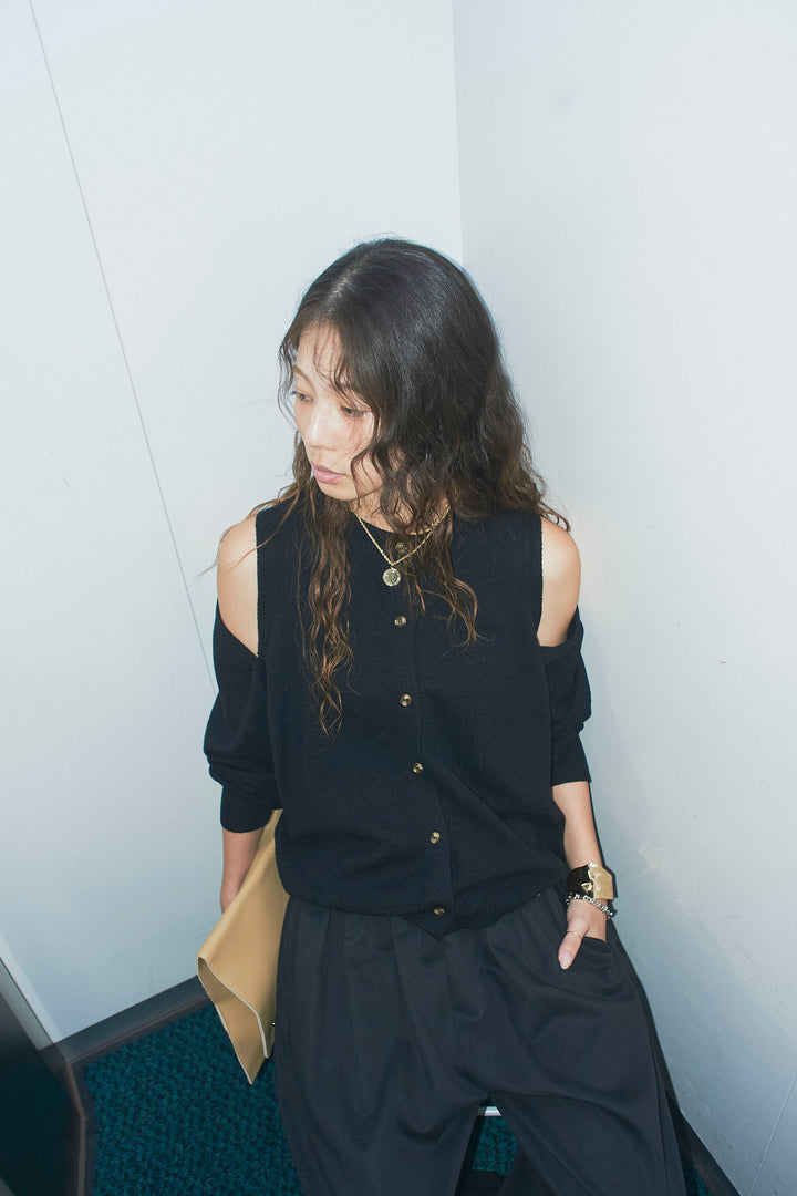 [予約/SET]2wayニットカーデ+バルーンパンツ(2set)