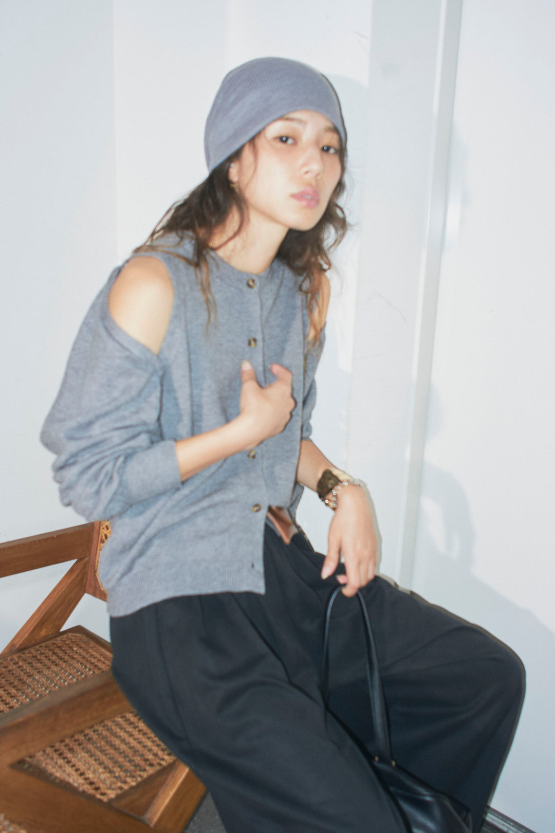 [予約]2wayニットカーデ