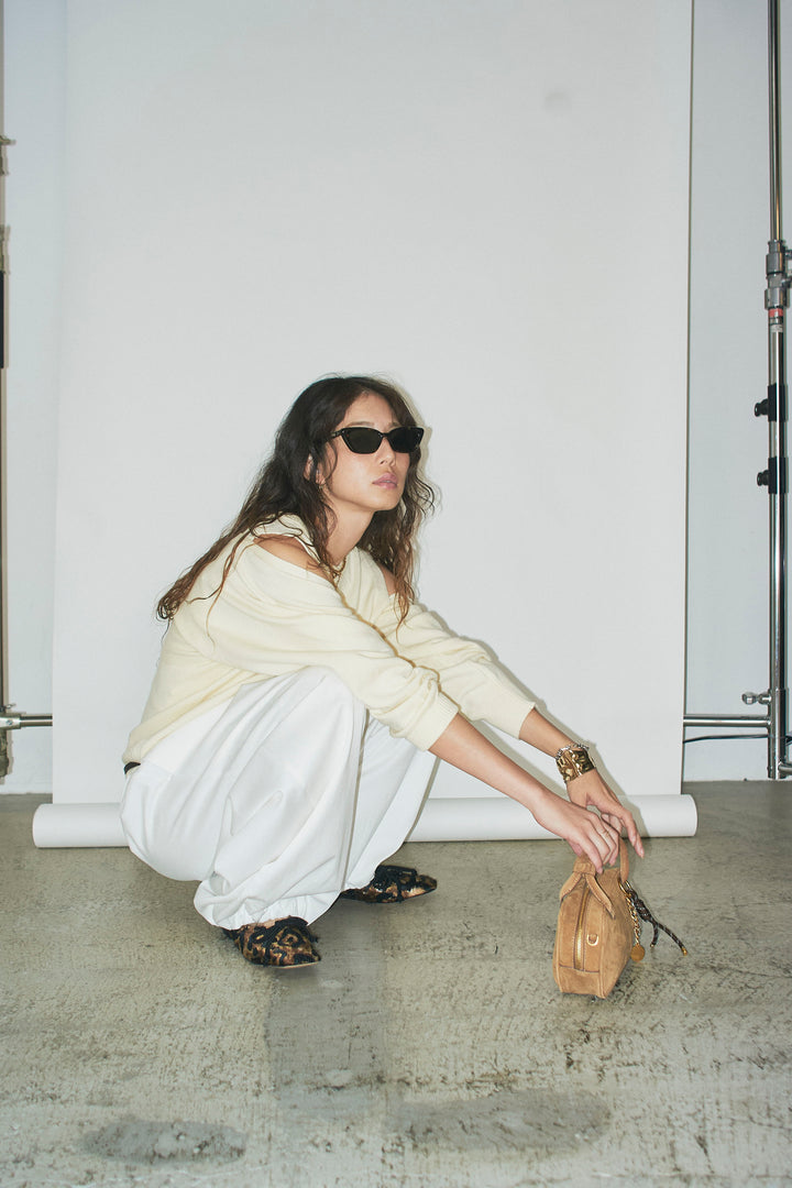 [予約/SET]2wayニットカーデ+バルーンパンツ(2set)