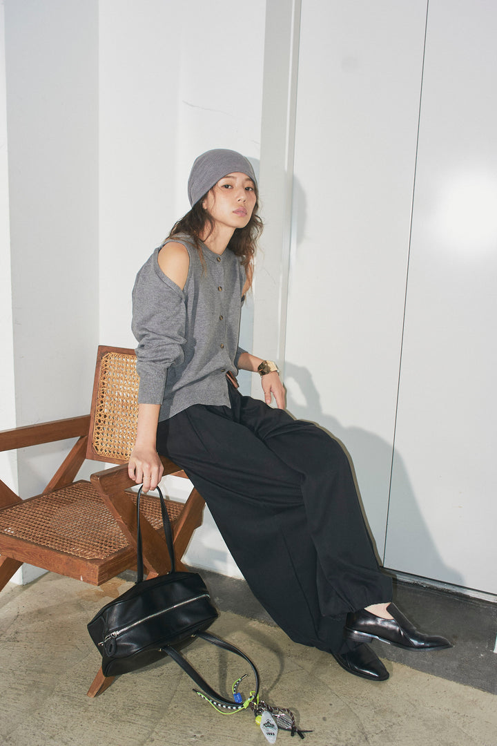 [予約/SET]2wayニットカーデ+バルーンパンツ(2set)