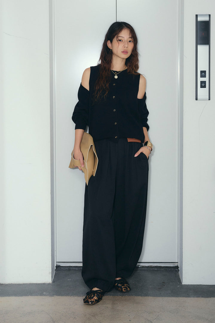 [予約/SET]2wayニットカーデ+バルーンパンツ(2set)