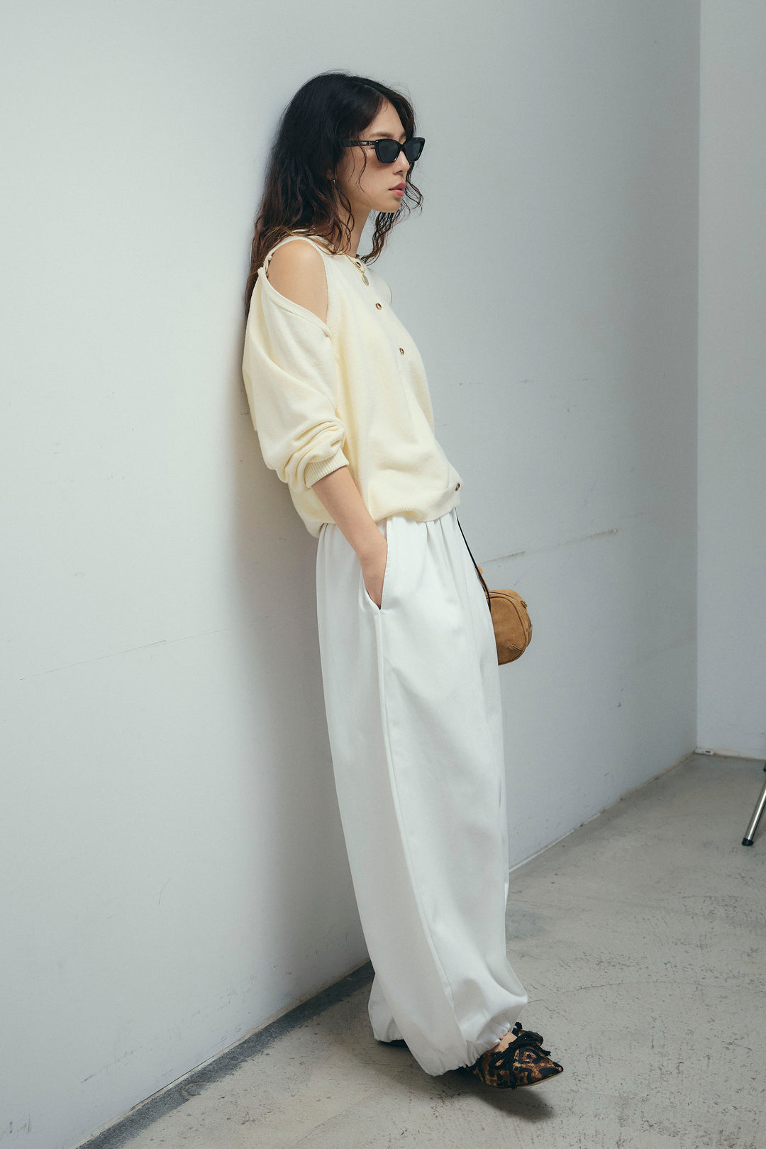 [予約/SET]2wayニットカーデ+バルーンパンツ(2set)