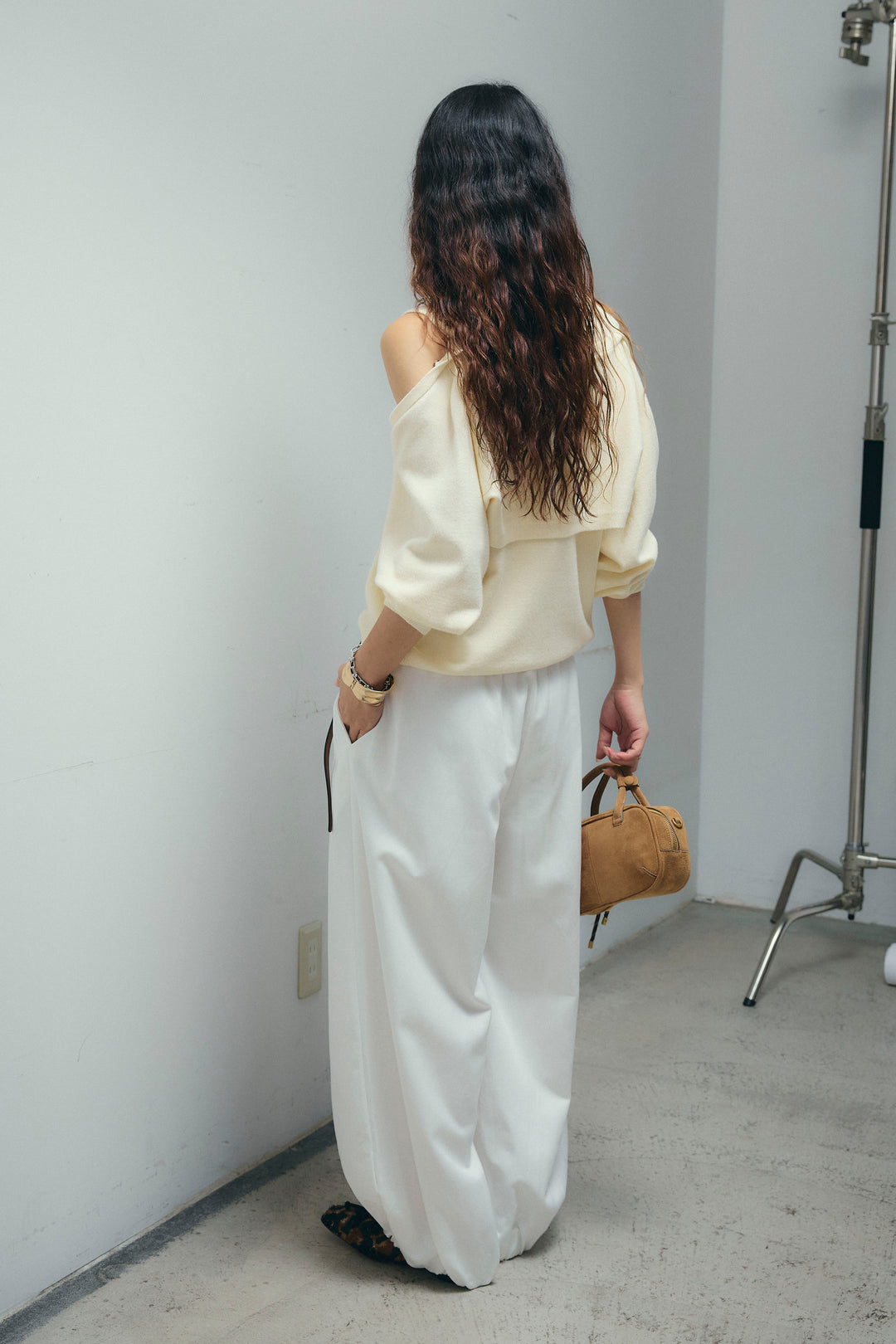 [予約/SET]2wayニットカーデ+バルーンパンツ(2set)