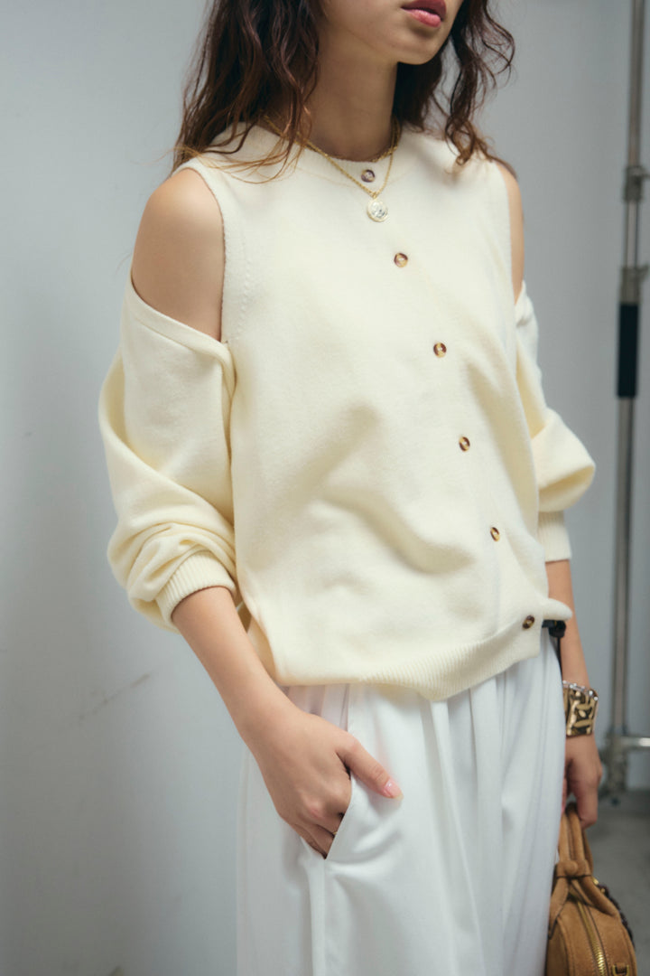 [予約/SET]2wayニットカーデ+バルーンパンツ(2set)