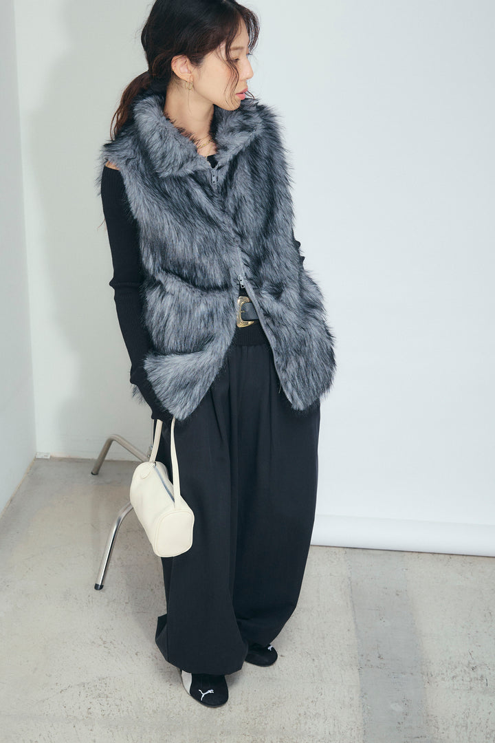 [予約/SET]エコファースタンドジレ+バルーンパンツ(2set)