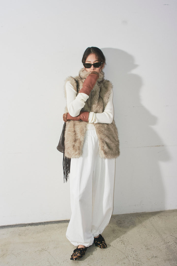 [予約/SET]エコファースタンドジレ+バルーンパンツ(2set)