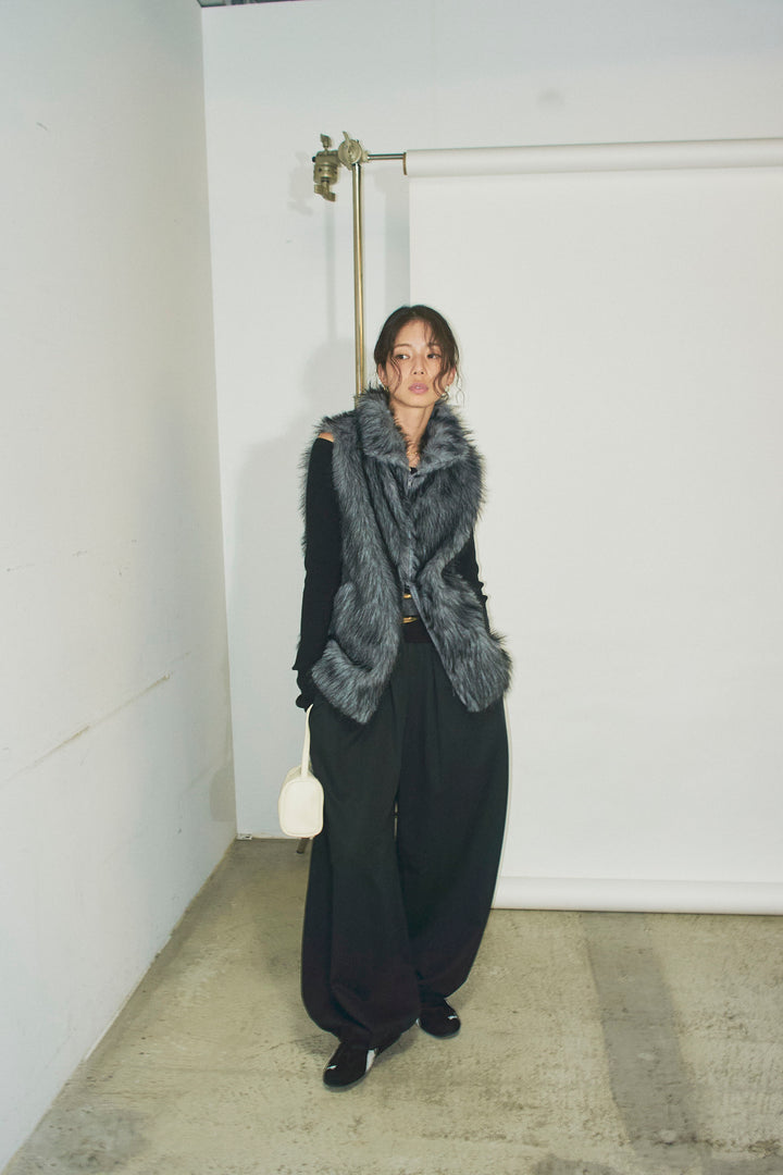 [予約/SET]エコファースタンドジレ+バルーンパンツ(2set)