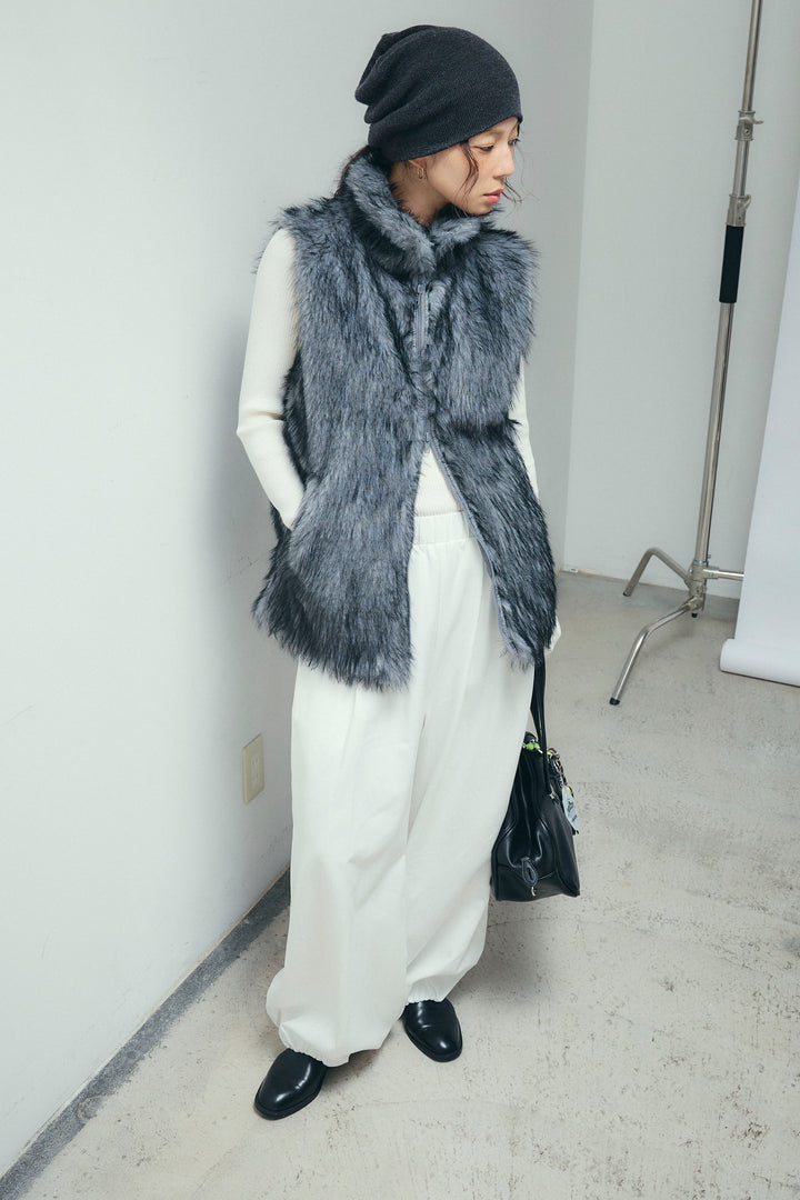 [予約/SET]エコファースタンドジレ+バルーンパンツ(2set)