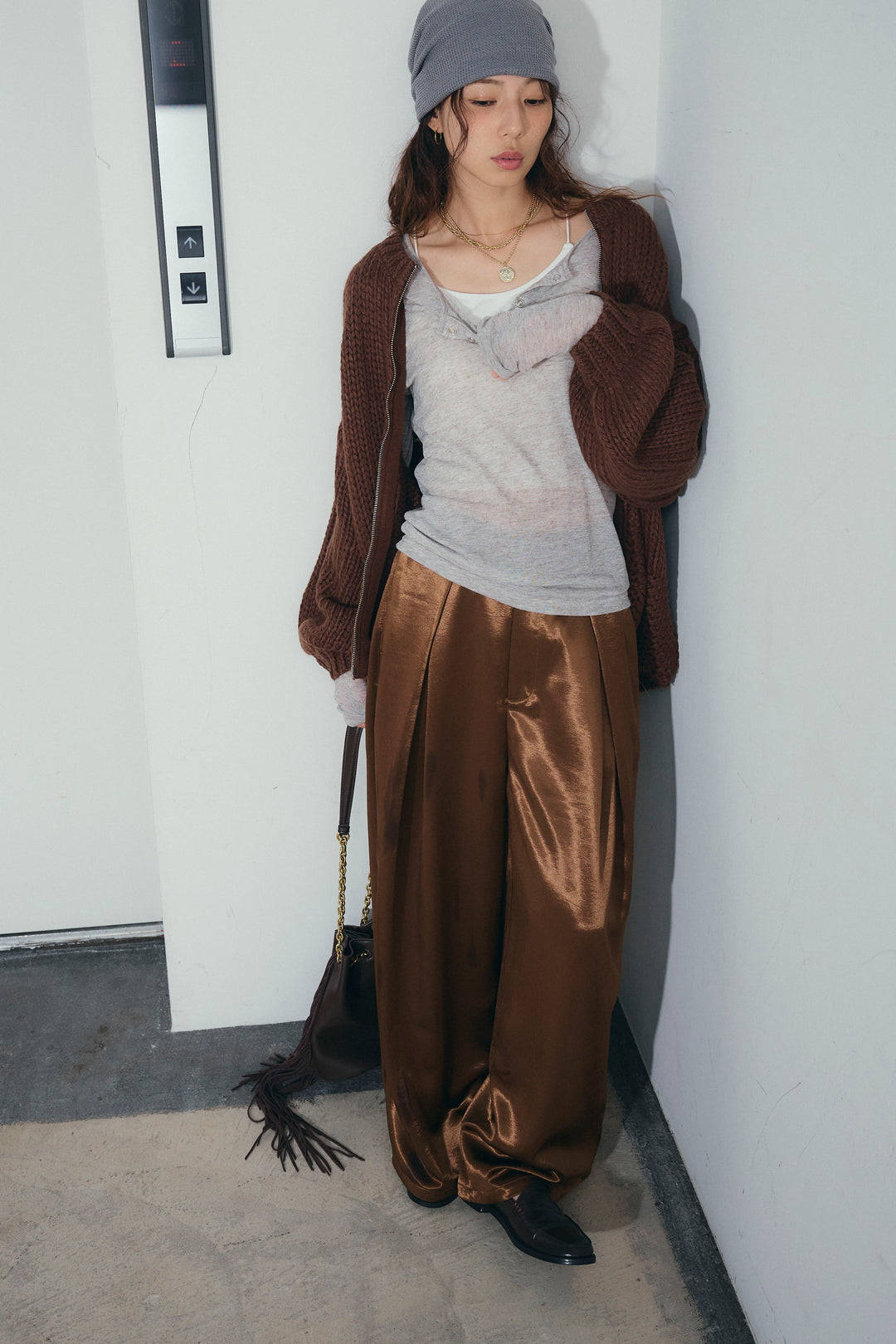 [予約/SET]ロービングケーブルオーバーサイズジップPO+シアーヘンリーネックロンT(2set)