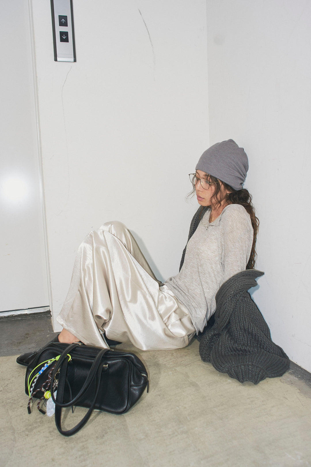 [予約/SET]ロービングケーブルオーバーサイズジップPO+シアーヘンリーネックロンT(2set)