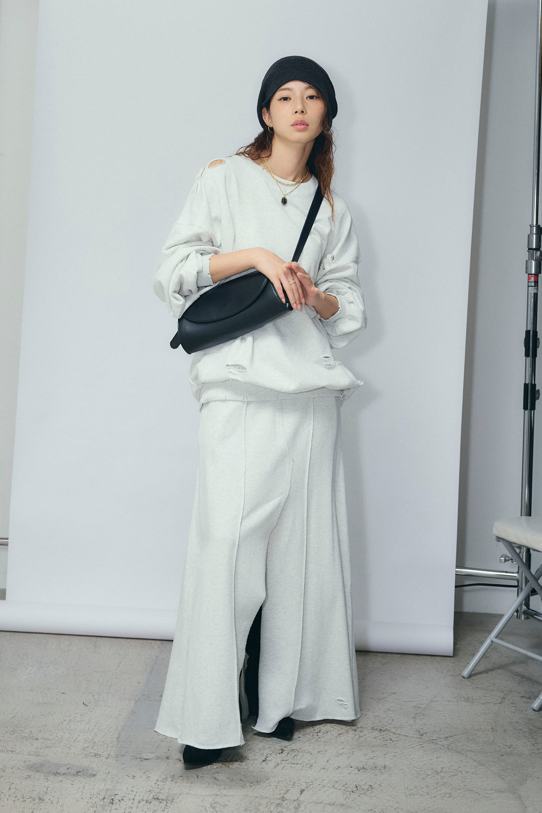 [予約/SET]ヴィンテージ加工PO+フロントスリット裏毛SK(2set)