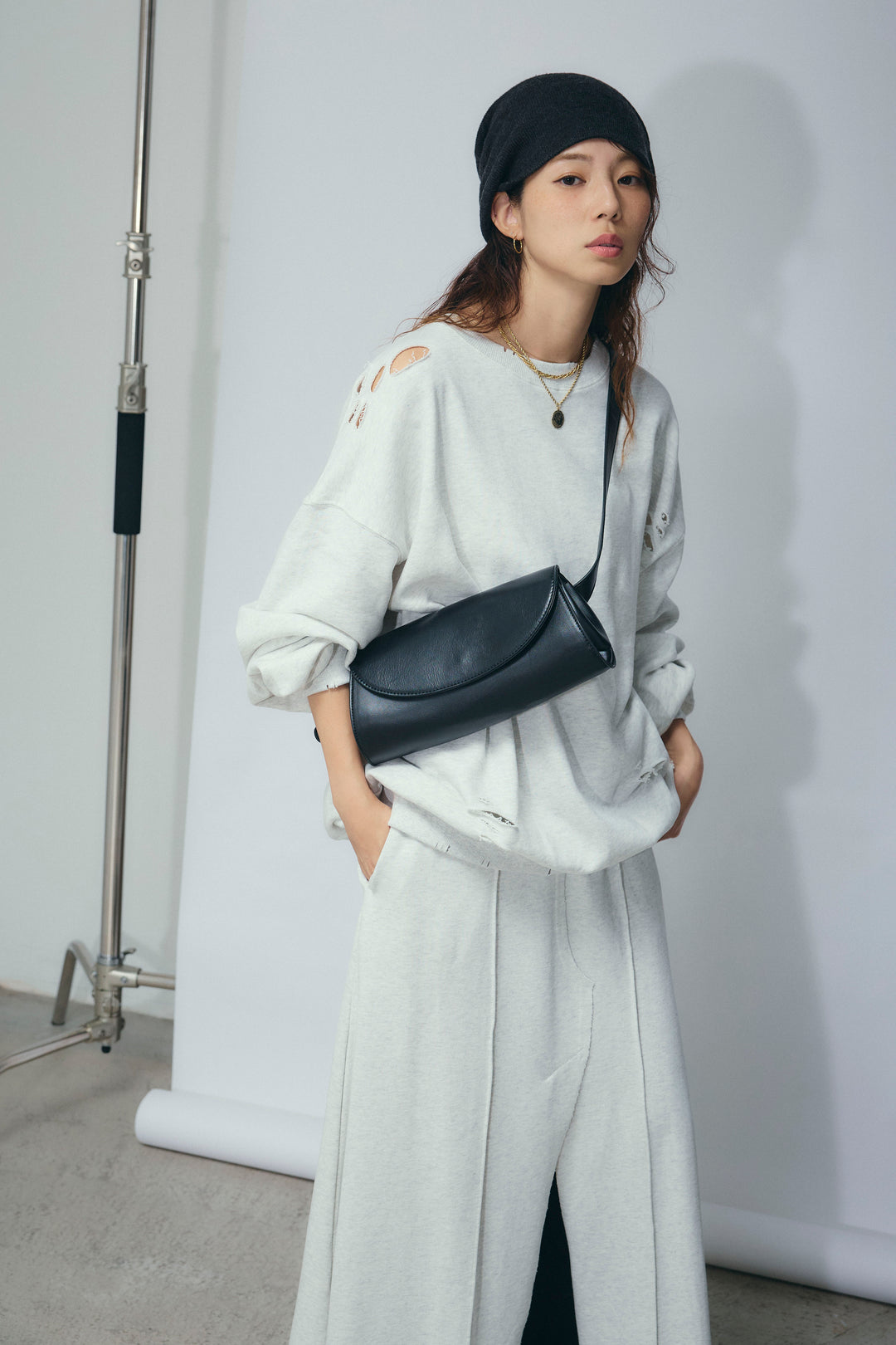 [予約/SET]ヴィンテージ加工PO+フロントスリット裏毛SK(2set)