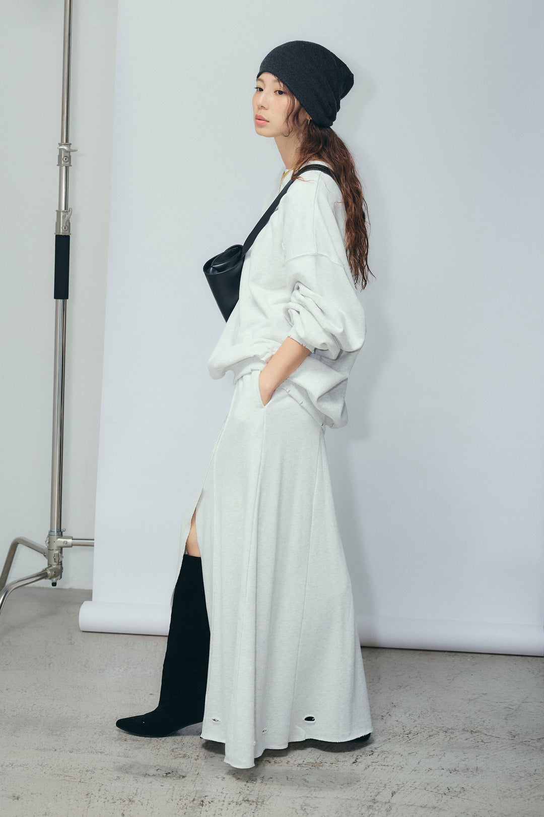 [予約/SET]ヴィンテージ加工PO+フロントスリット裏毛SK(2set)