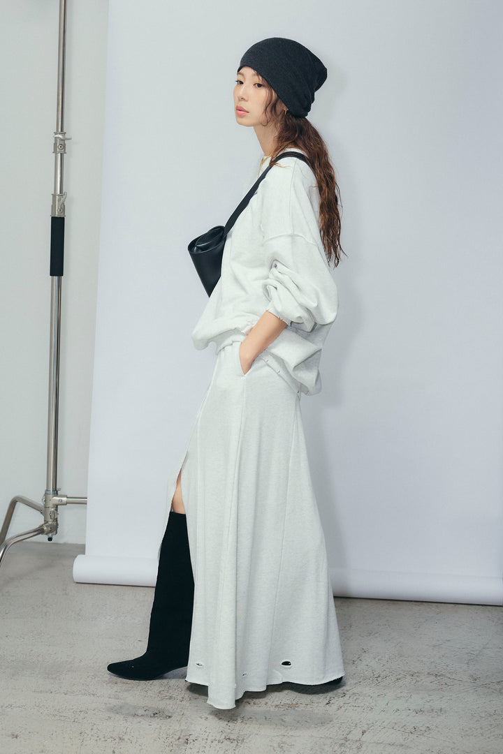 [予約/SET]ヴィンテージ加工PO+フロントスリット裏毛SK(2set)